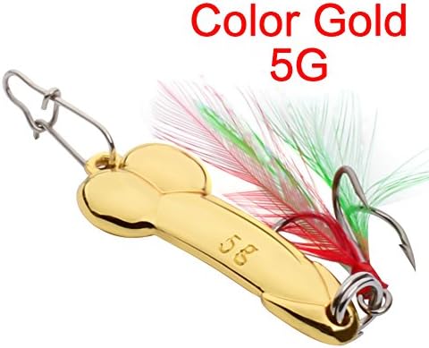 longyitrade Metal Fishing Lure Bass Freshwater Saltwater Casting Hard Bait Treble Hook