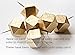 Original Wood Gem Push Pins (Extra Large) Geometric Faceted Thumb Tacks