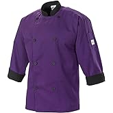 Mercer Culinary Millennia Men's 3/4 Sleeve Cook Jacket, X-Large, Red