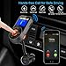 (Upgraded Version) Bluetooth FM Transmitter, Auto-Scan FM Wireless In-Car Radio Transmitter Adapter w/Quick Charge 3.0 and 2.4A Dual USB Port, Support AUX Output TF Card Slot 1.4 Inch Display
