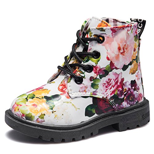 CIOR Boy's Girl's Waterproof Winter Warm Ankle Boots Zipper Cute Casual Shoes(Toddler/Little Kid)