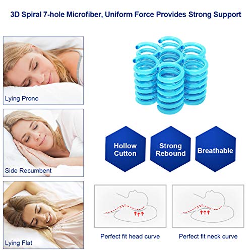 Kindak Bed Pillow, Bed Pillows White Hypoallergenic Dust Mite Resistant with Zipper Adjustable Loft Shred Fiber, Reading Bed Rest Pillows Down for Home Hotel Collection Sleeping Bedding (Pillow) - Thumbnail 3