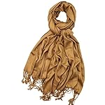 Achillea Super Soft Luxurious Premium Pashmina Shawl Wrap Scarf in Solid Colors
