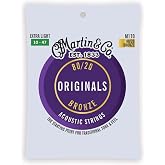 Martin Originals M170 Acoustic Guitar Strings, 80/20 Bronze Extra Light, (41Y20M170)