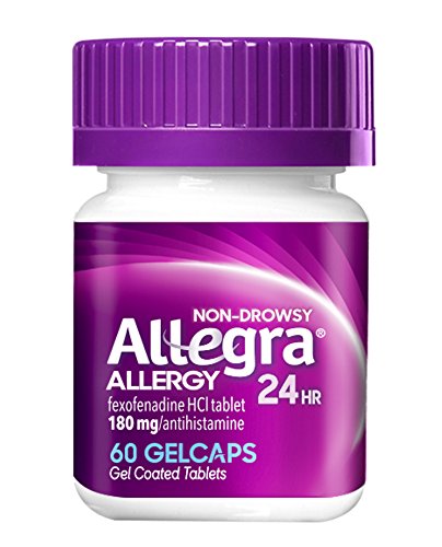 ALLEGRA ALLERGY 24 HOUR GELCAPS, 180 MG, 60 COUNT
