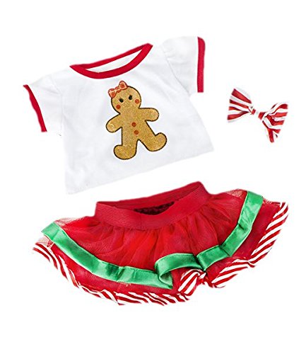 Christmas Gingerbread Outfit Teddy Clothes to fit 15-16 inches (40cm) Build a bear