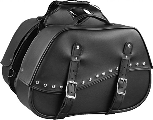 Shaf International SH655ZB - Motorcycle 2 Strap Saddlebag - Size: 19 x 12 x 7 x 20