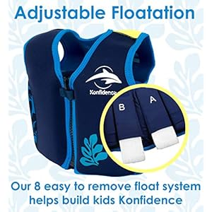 Schnorchelmasken 51lCfaoRI1L. SS300 Hält Babys warm für lange Zeit, perfekt für den Schwimmunterricht
Gibt Eltern oder Betreuern eine bessere Griffigkeit des Babys im Wasser
Neoprenanzug