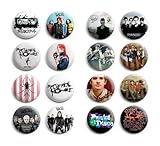 My Chemical Romance / Panic At The Disco Pinback Buttons 16Pcs 1.25 inch Best For Jacket,T-Shirts Mix Set