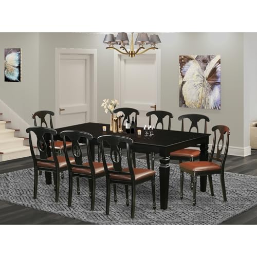 HomeStock Dining Table Set with Chairs - 9 Piece