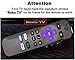 Replacement Remote for Roku TV, Compatible for TCL/Hisense/Philips/Hitachi/Sharp/LG/Haier/Element/Sanyo ROKU TV