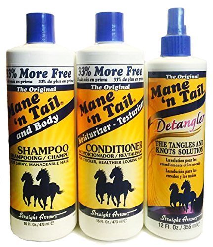 Mane N Tail Original Shampoo, Conditioner & Detangler Set