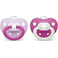 NUK Orthodontic Pacifiers, 6-18 Months, 2 Count (Pack of 1)