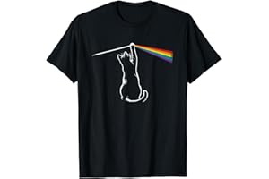 Funny Cat Rock Music Gift Men Kids Women Funny Cat T-Shirt