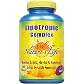 Nature's Life Lipotropic Complex | Comprehensive Support for Healthy Liver Function | with Choline & Inositol | Non-GMO | 180 Vegetarian Tablets
