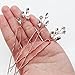 fxmimior Bridal Crystal Hair Pins Wedding Evening Party Hair Accessories Pack of 3 (rose gold)