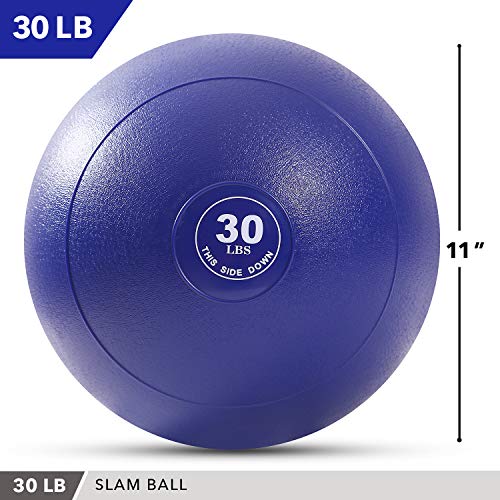 Weighted-Slam-Ball-by-Day-1-Fitness--9-Weight-and-3-Color-OPTIONS-No-Bounce-Medicine-Ball-Gym-Equipment-Accessories-for-High-Intensity-Exercise-Functional-Strength-Training-Cardio-Crossfit