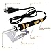 Full Set Wood Burning Kit, Pyrography Pen with LED Indicator Light + Various Wood Embossing/Carving/Soldering Tips +Stencil + Stand + Carrying Case (X)