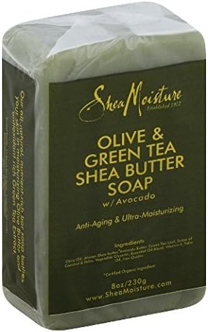 (VALUE PACK OF 3) SHEAMOISTURE OLIVE &amp; GREEN TEA SHEA BUTTER SOAP 8oz