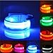 HaMeng Safety Sport Flashing LED Armband Belt with Visibility Light up Glow in the Dark Bracelet for Cycling,Jogging,Walking and Running.Multi color Set of 7