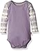 Burt's Bees Baby Baby Girls' Plaid Sleeve Organic Bodysuit