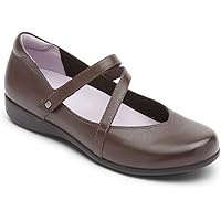 Amazon.com | Aravon Women's Revshow Mary Jane Flat,Black,6 B US | Flats