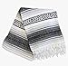 Del Mex Classic Mexican Blanket, Large Authentic Woven Falsa Throw (70
