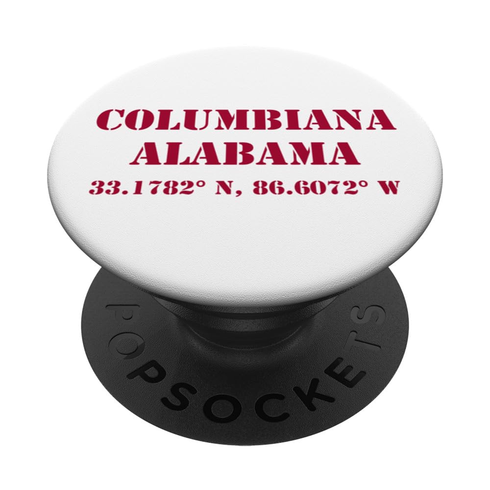 Columbiana Alabama Coordinates Souvenir PopSockets Swappable PopGrip
