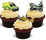 Police Ambulance Helicopter Motorbike Mix - Fun