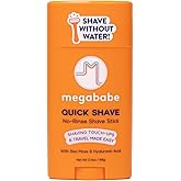 Megababe Quick Shave No-Rinse Stick, Shaving Touch-Ups &amp; Travel, 2.4 oz