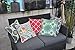 PacifiCasual Set of 2 Patio Indoor/Outdoor Decorative Throw Pillow Cover Cushion Case for Replacement 18