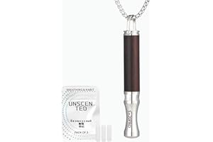 JISHANGXY Breathfree Breathing Necklace with Resistance Filter- Quit Smoking & Anxiety Relief Necklace for Stress Control- Refillable Anti‑Smoking Pendant Aromatherapy Calm Gift for Men & Women