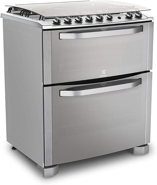 Fogão electrolux inox 5 bocas 2 fornos Clearance