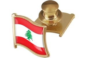 vmcoatdu Country Flag Backs Locking Pin Keepers Locking Clasp Pin Badge International Travel Brooch Metal Alloy Souvenir Pin 0.75x0.7 Inch Small Pin