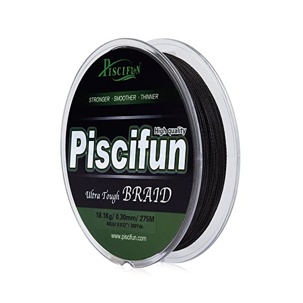 Piscifun-Braided-Fishing-Line-Black-PE-Line-150yards-300yards-547yards