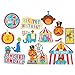 Amscan Circus 1st Birthday Animals & Tent Cutouts Party Decoration, Multicolor