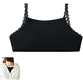 SZMUHLNY Modesty Panel Cleavage Cover for Low Neckline Mock Camisole Bra Insert Cami Bralette Undershirt Tank Tops