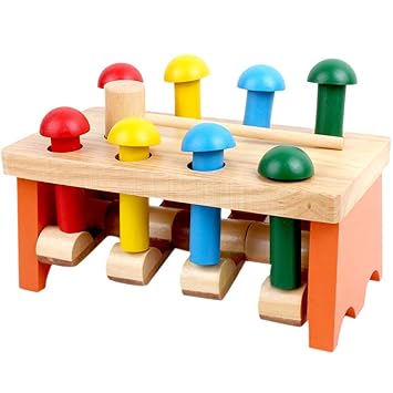  Leoy88 Educational Wooden Piling Table Blocks