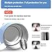 1.2L LIVEN Electric Hot Pot with 304 Stainless Steel Inside Layer and Steamer for Cooking Noodles Boiling Water Eggs, Small Slow Cooker 120V 600W HG-X1201