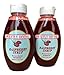 Sweetly Divine Natural Fruit Flavored Raspberry Syrup for Coffee, Pancakes, Waffles, Ice Cream - Healthy and Great Tasting Flavoring Syrup - No High Fructose Corn Syrup (Raspberry, (2) 14 oz bottles)