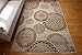 New City Contemporary Modern Flowers Circles Wool Area Rug, 5'2 x 7'3, Beige