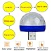 USB Mini Disco Lights, Party Lights Magic Disco Ball Light, Halloween DJ Disco Stage Lights with 9 Adapter for Xmas Parties DJ Stage Atmosphere Christmas Party Interior Car Lights, Pack of 3