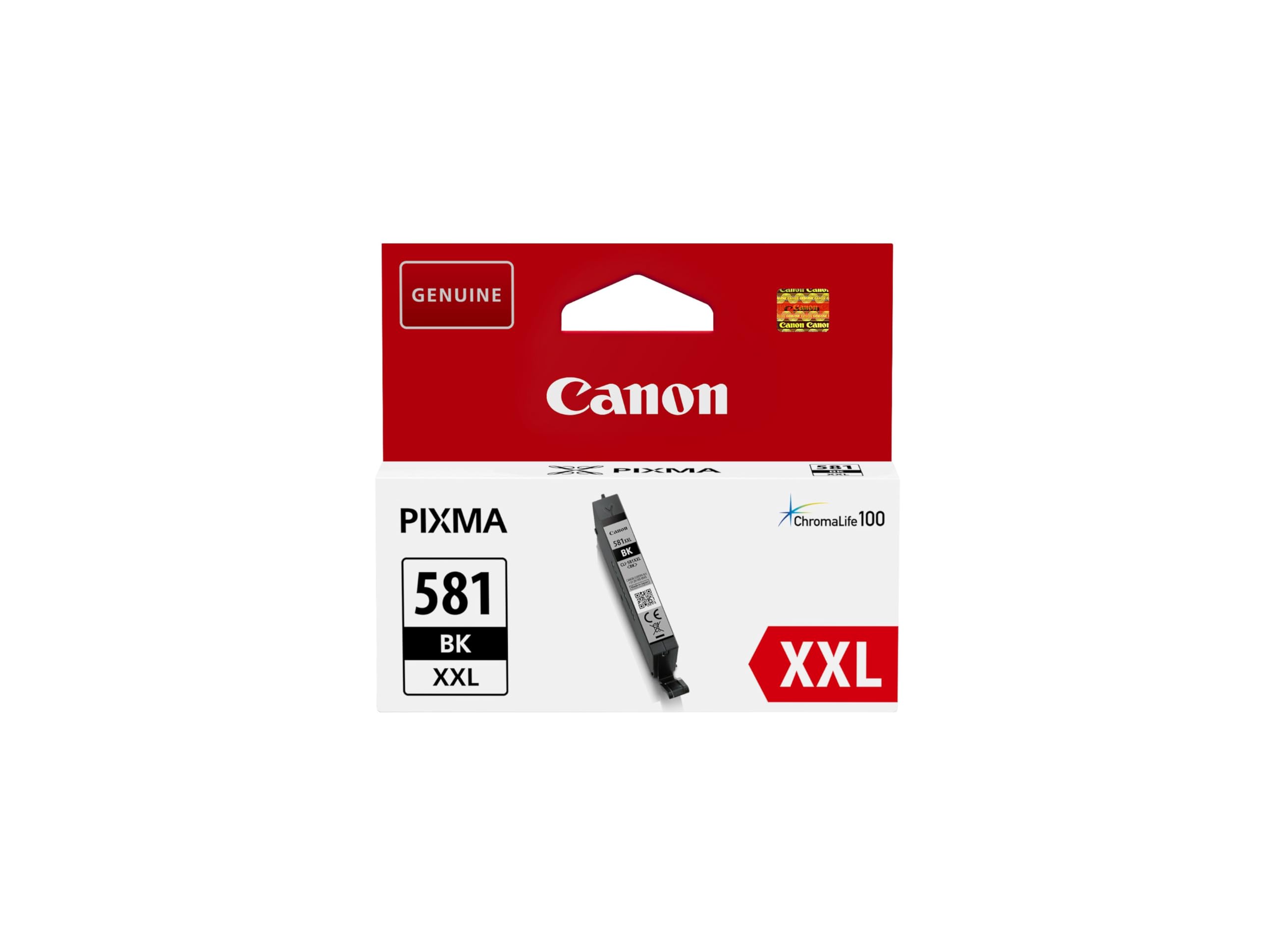 Canon CLI-581BK XXL - XXL size - black - original - ink tank - for PIXMA TS6250, TS6251, TS6350, TS6351, TS8250, TS8251, TS8252, TS9155, TS9550, TS9551
