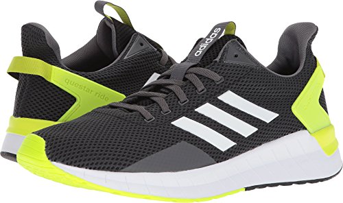Adidas men s questar ride running shoe, carbon/white/el…