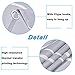 4 Piece Gray Geometric Patterned Shower Curtain Set with Non-Slip Rug, Toilet Lid Cover, Bath Mat and 12 Hooks, Curve Striped Waterproof Shower Curtain Set for Bathroom