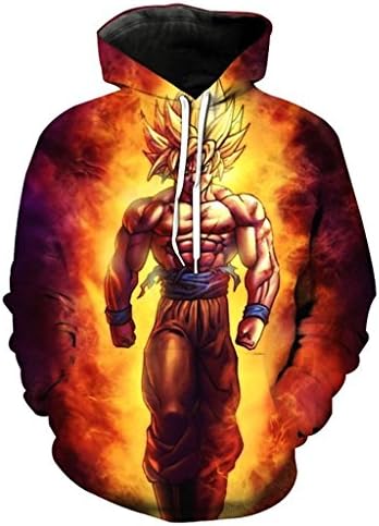 Newest Harajuku Men/Women Sweatshirts Dragon Ball Z Goku Boy Long Sleeve Hoody Anime Outerwear Unisex 3D Hoodies Pullovers 5XL