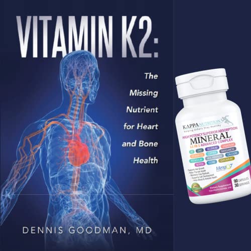 KAPPA NUTRITION (90 Capsules),Vitamin K2, Vitamin D3, Zinc, Selenium, Vanadium, Copper