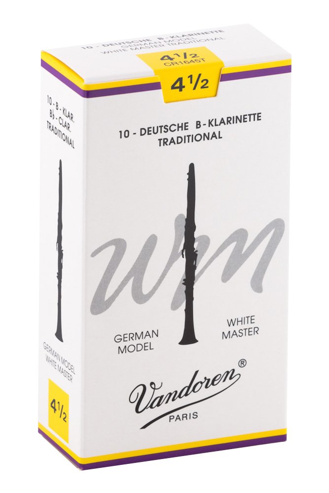 Vandoren CR1645T Bb Clarinet White Master Traditional Reeds Strength 4.5; Box of 10 — image 1