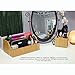 MobileVision Bamboo Make Up Organizer & Cosmetic Holder, Storage on Vanity Counter or Bathroom, Multiple Compartments