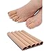 Cuttable Toe Tubes Sleeves 5 Pack, Made of Elastic Fabric Lined with Silicone Gel. Toe Sleeve Protectors Relief Toe Pressure Pain, Corn and Calluses Remover